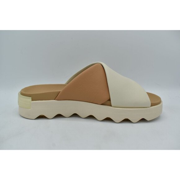 Sorel Womens Size 9.5 Viibe Honest Beige Chalk Open Toe Slide Sandals Shoes - Picture 7 of 14